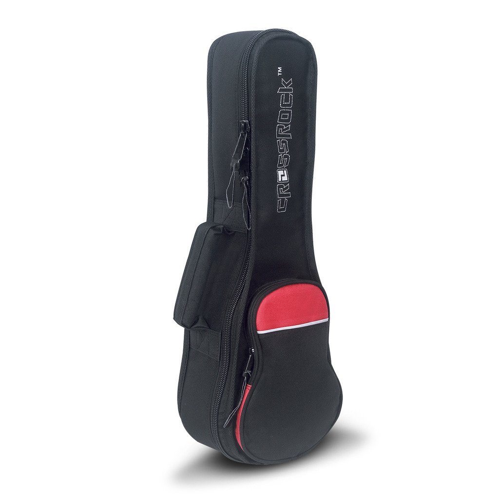 Crossrock Ukulélé soprano Sac Soprano noir/rouge