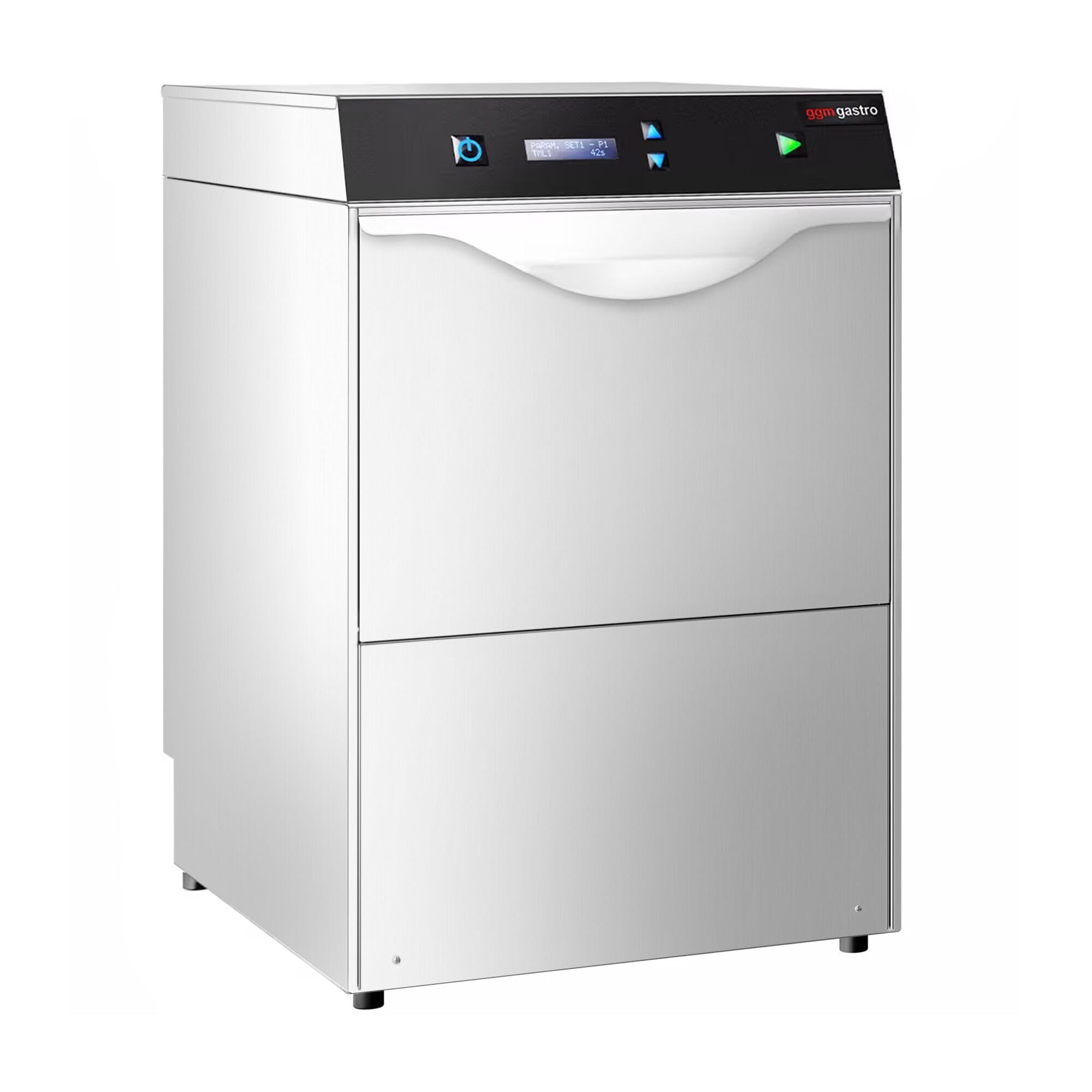 GGM Gastro Gläserspülmaschine 2,97 kW mit Laugenpumpe | Doppelwandige Konstruktion, energieeffizient, intuitive Bedienung, einfache Reinigung, für den gewerblichen Dauereinsatz