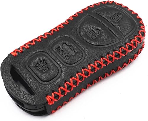 Miniatura 4 de Funda de piel negra para Nissan Frontier Armada Murano Pathfinder Quest Sentra Titan Versa Xterra Infiniti EX35 QX4 FX35 QX56 3 4 botones Smart
