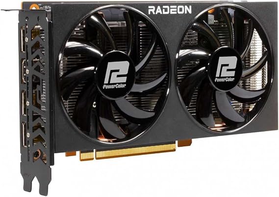 PowerColor Fighter AMD Radeon RX 6600 Graphics Card with 8GB GDDR6 Memory