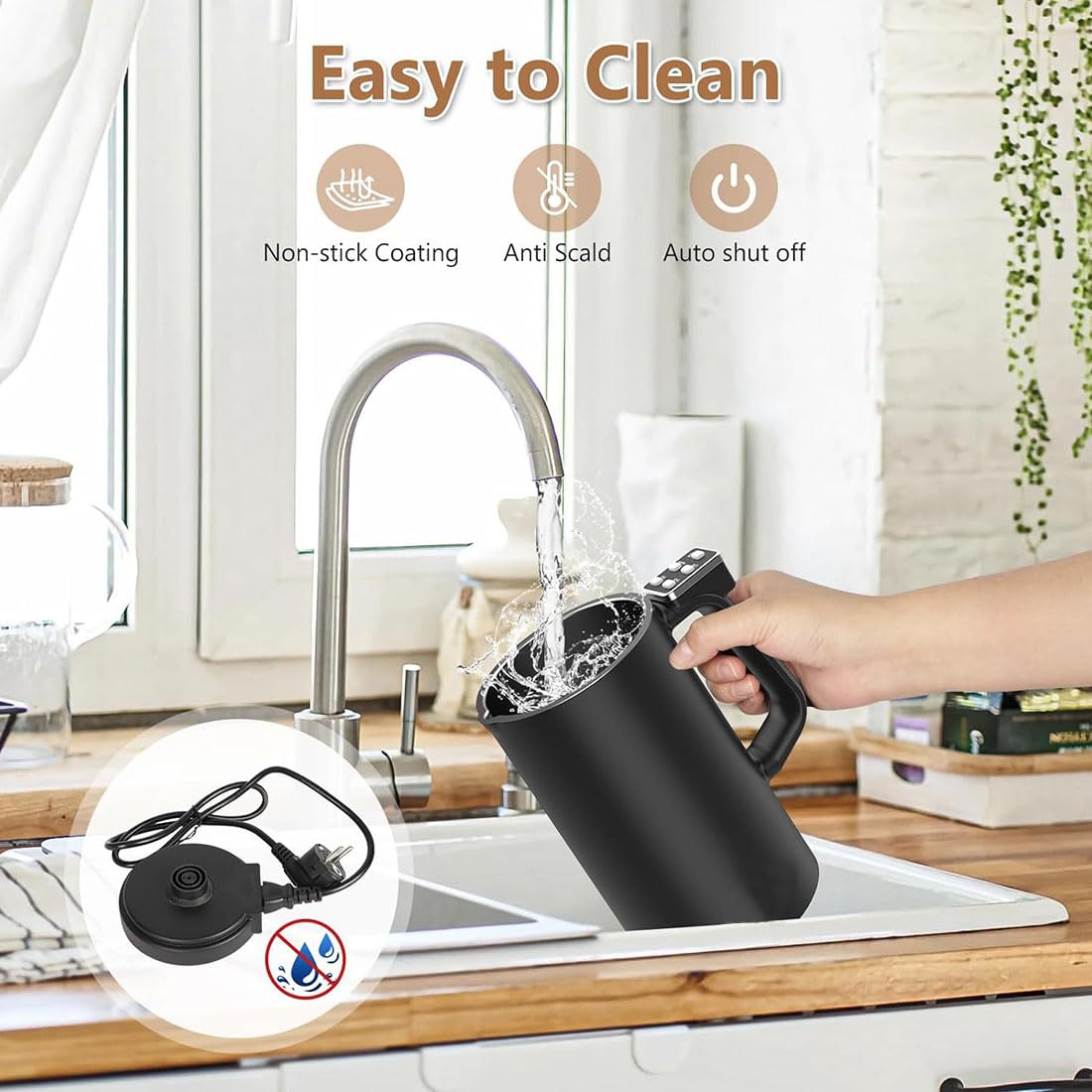 Amazon.co.jp: 電動ミルク泡立て器、500 W 4-In-1 自動ミルク