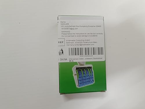 Miniatura 9 de Sello numérico de 3 dígitos, sello comercial, sellos de oficina, sello numérico de goma de dígitos ajustables sello numérico multifuncional creativo