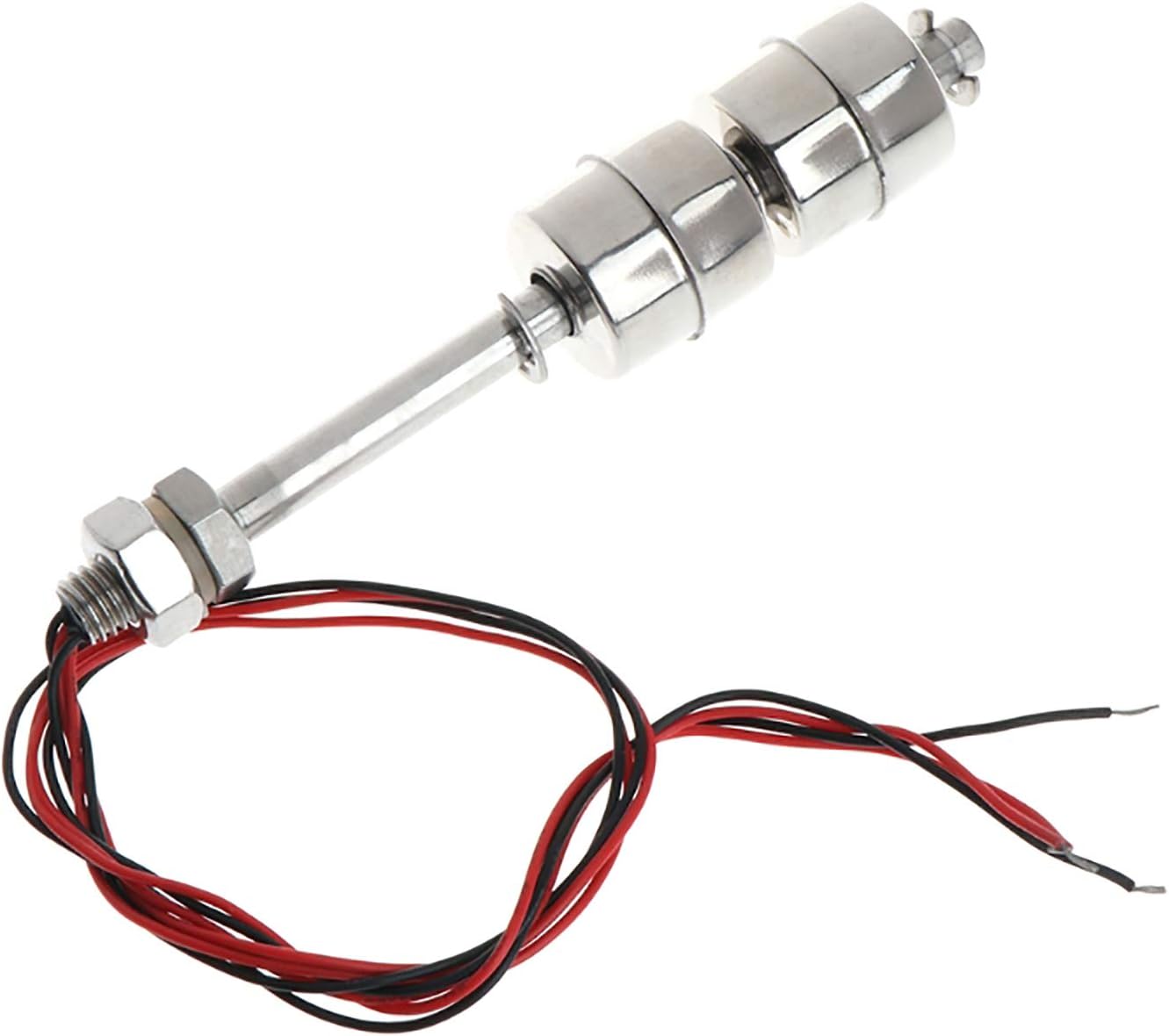 Stainless Steel Float Switch Vertical Liquid Water Level Sensor for Electrical, Chemical, Water Treatment, Drainage (L=100mm)