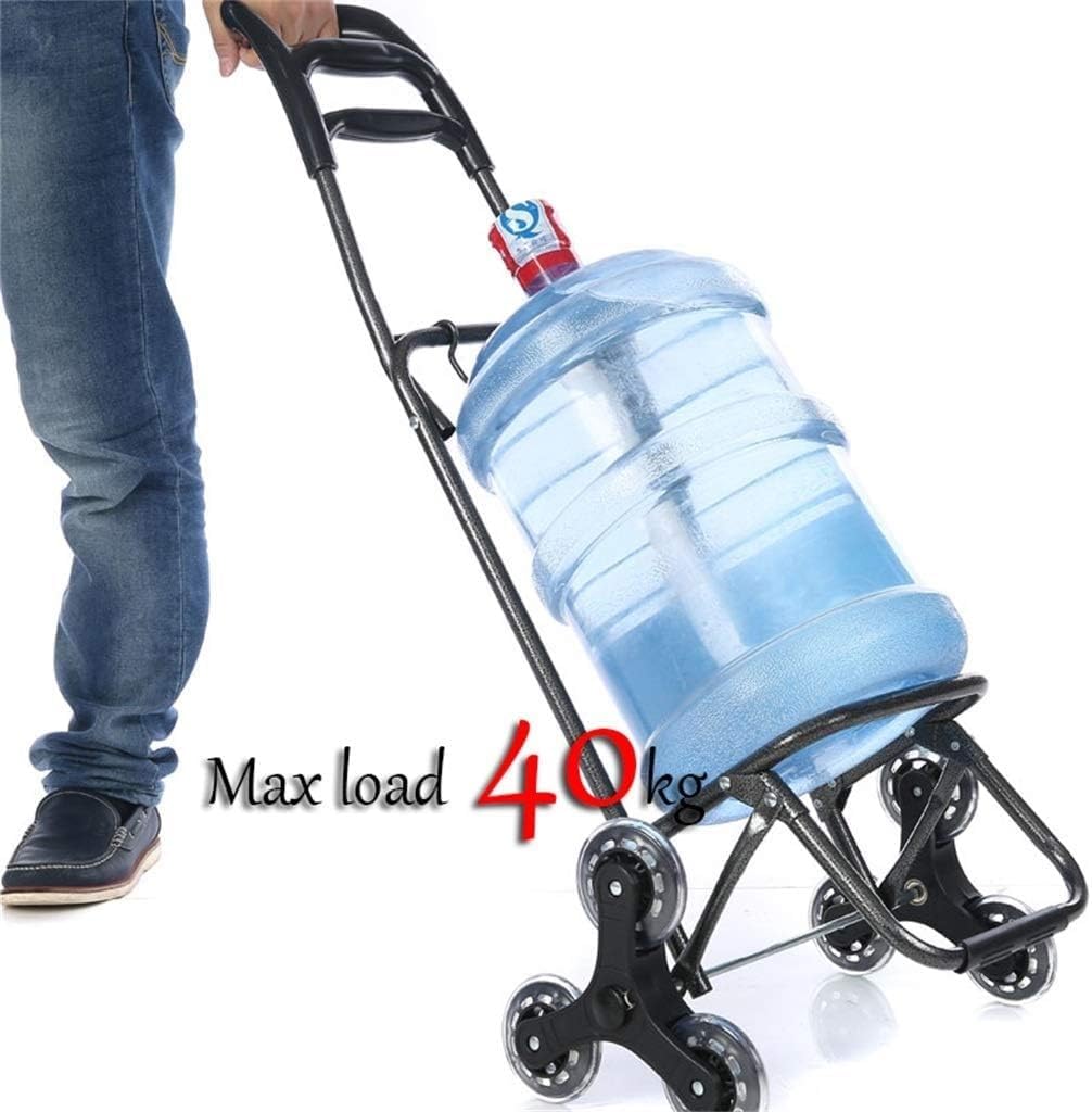 Trolleys,Stair Climbing Shopping Cart with Wheels Trendy Folding Shopping Waterproof Cloth 39L Storage Bag
