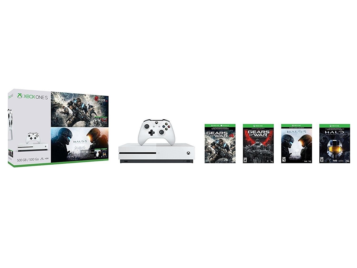 Amazon.com: Microsoft Xbox One S 500GB Console - Gears of War