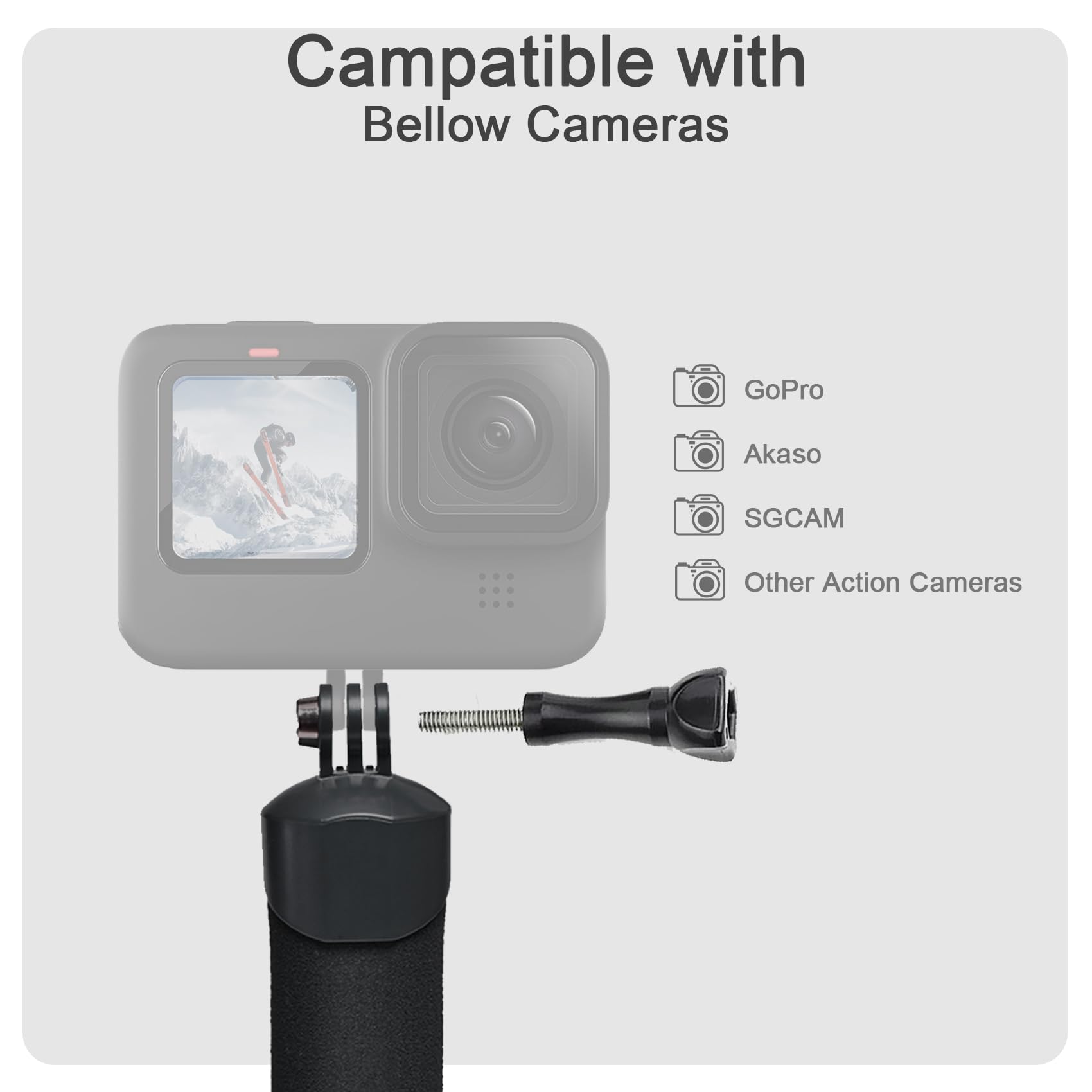 FitStill Custodia impermeabile subacquea 40m, compatibile con Go Pro Hero 2018/7/6/5, monopiede galleggiante per Hero7, Hero6, Hero5