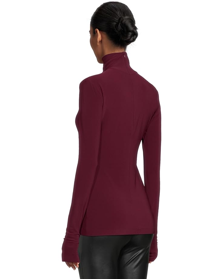 Norma Kamali Slim Fit Long Sleeve Turtle Top - #3 of 5