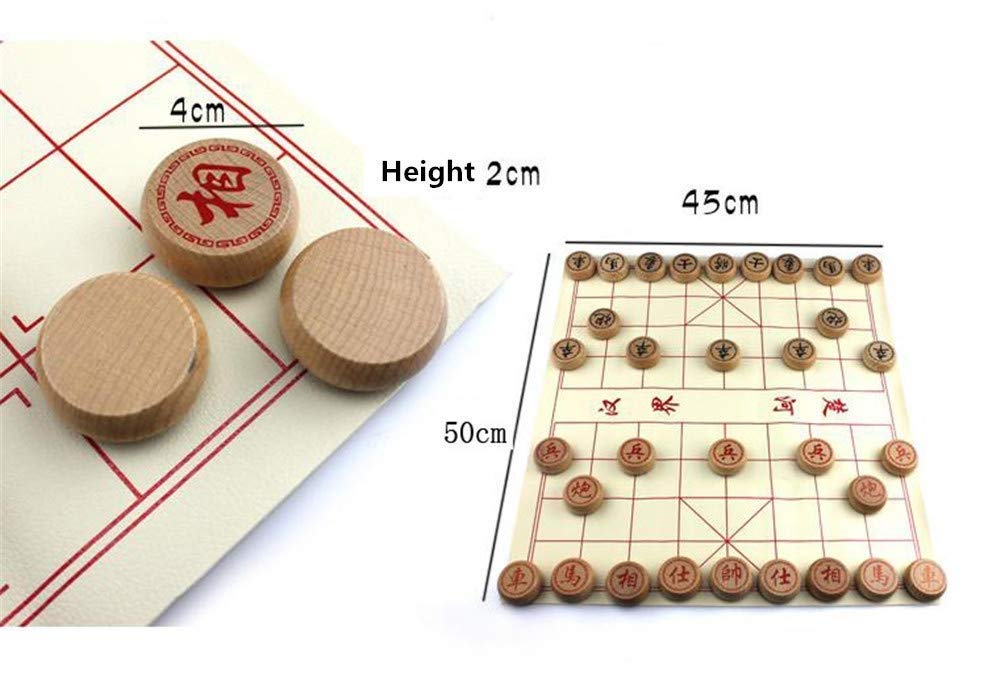 Jeu d'échecs Chinois en Bois Xiangqi, Jeu de Voyage,