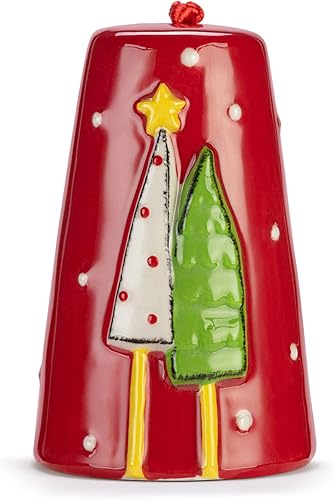 Miniatura 2 de DEMDACO Holiday Home Friends - Campana colgante de Navidad roja de 2.5 pulgadas