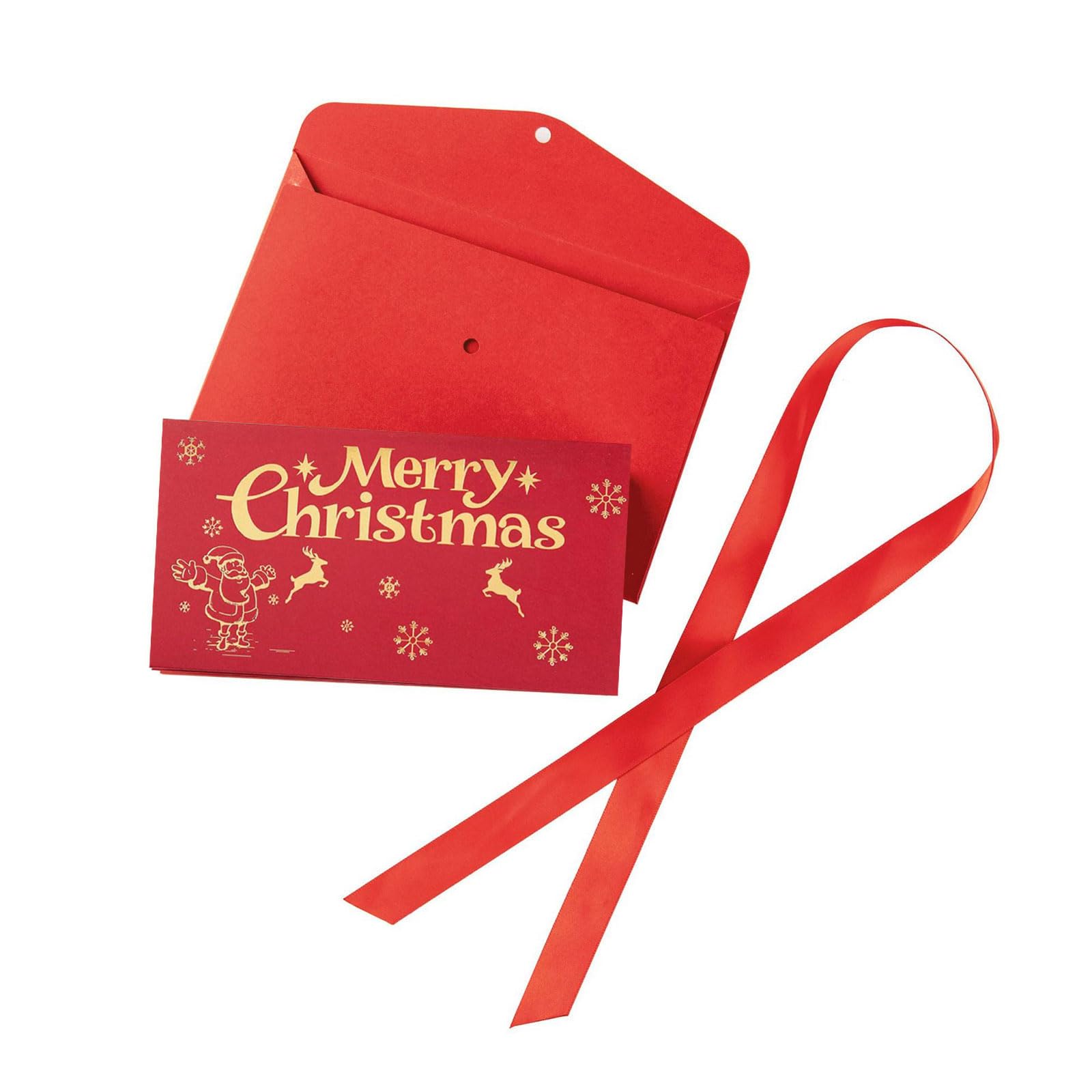 KAQNTUD Festival Money Holder with 6 Pockets Red Christmas Envelope Recyclable Paper Note Organiser Accessories for Adults Christmas Money Envelope