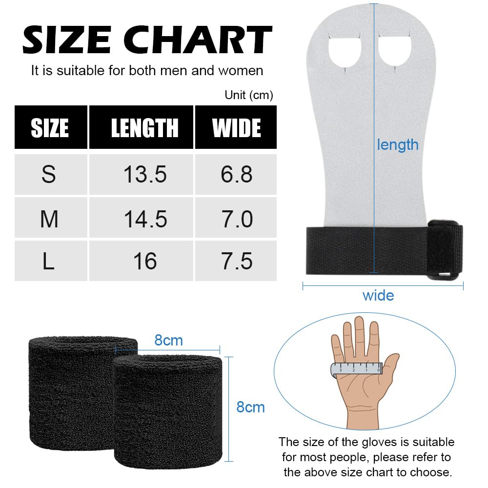 Guanti Da Ginnastica HIOQFR Con Paracalli E Polsini - Per Bambine, Crossfit E Allenamento - Foto 12