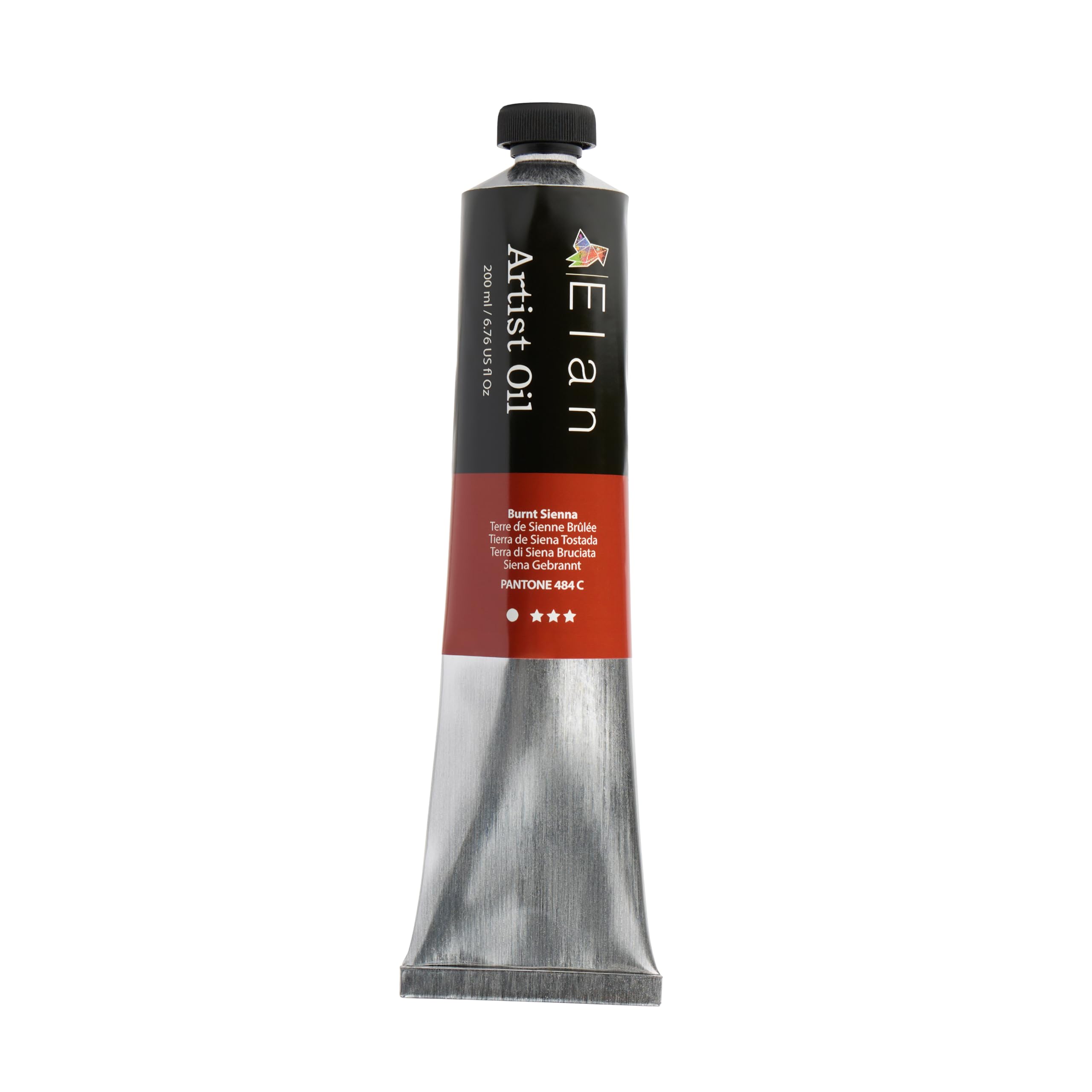 Elan Burnt Sienna Oil Paint 200ml Tube