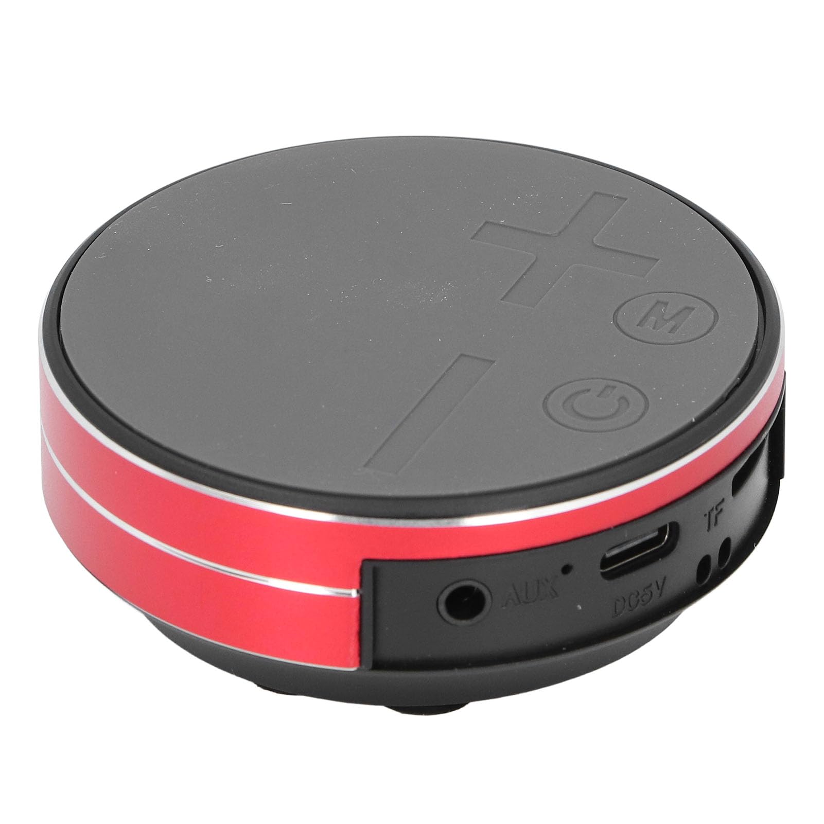 Yunseity Altoparlante a Conduzione Ossea Impermeabile, Altoparlante Stereo a Conduzione Ossea Custodia in Alluminio per la Casa (rosso)