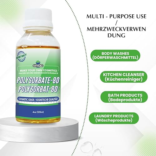 Miniatura 5 de MYOC Polysorbate 80 líquido (4 onzas líquidas (paquete de 1))
