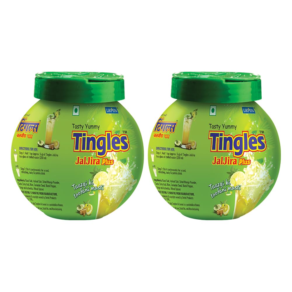 Tingles| Jaljira Plus| Jal Jeera Masala Powder| Blended Spice Mix| Instant Drink| Ready to use mix| Refreshing and Delicious (2 x 100gm) Combo Pack - 200 gm (B071ZLXDP9) Amazon Price History, Amazon Price Tracker