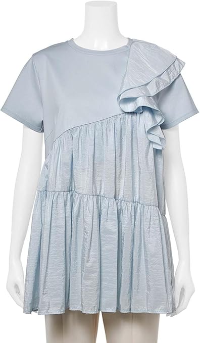 Amazon.co.jp: [セルフォード] アシメフリルチュニック