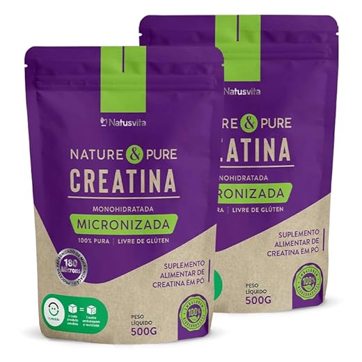Creatina Pura 1kg Monohidratada Micronizada à 180 mícrons. 101% de Pureza em Laudo. Livre de Metais Pesados