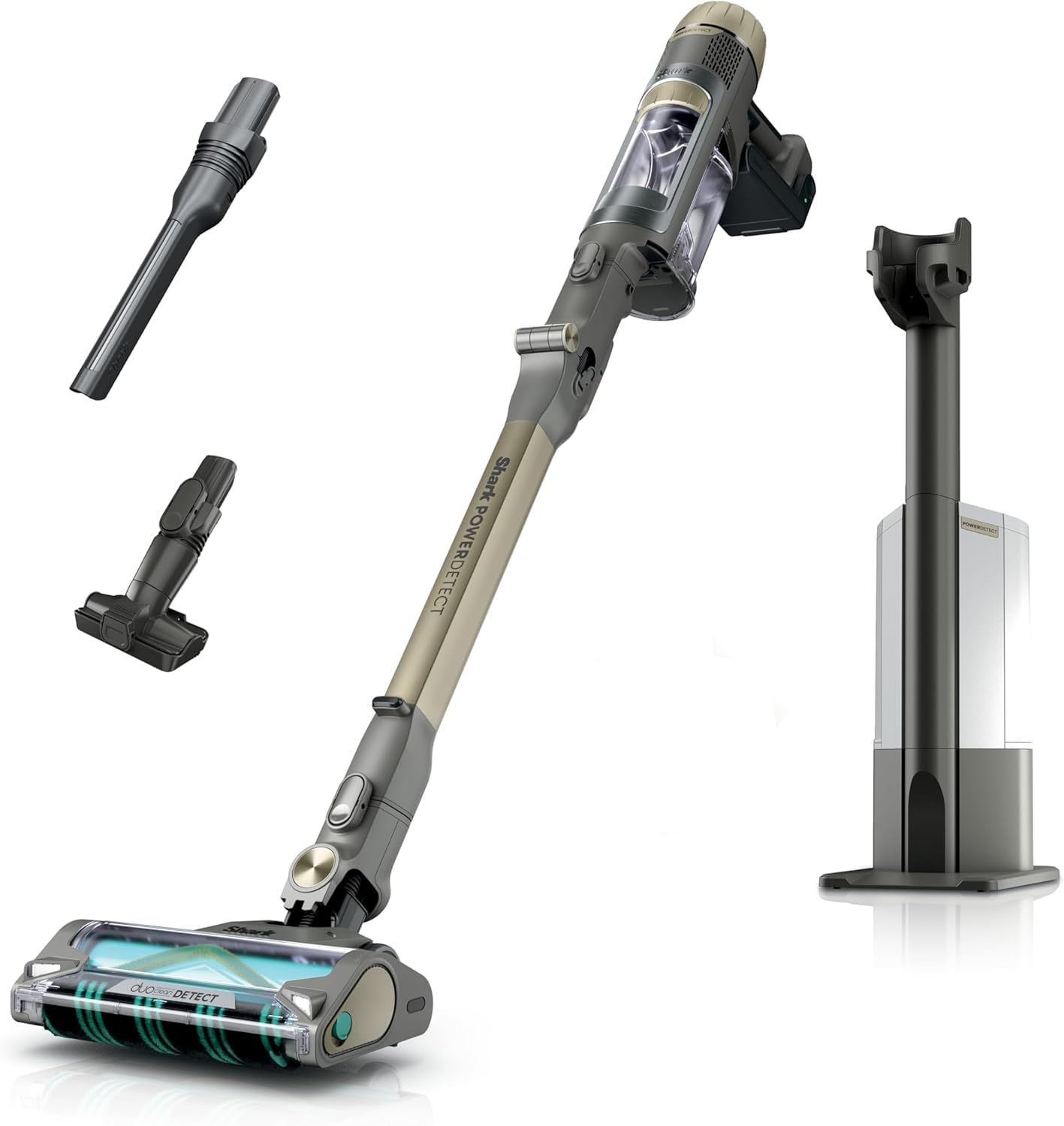 S Hark PowerDetect Reveal Clean and Empty Cordless Stick Vacuum with Auto-Empty System with hepa