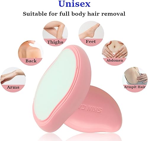 Miniatura 5 de Removedor de pelo de cristal, borrador de pelo de cristal, borrador mágico para mujeres y hombres, depilación reutilizable, depilación sin dolor,