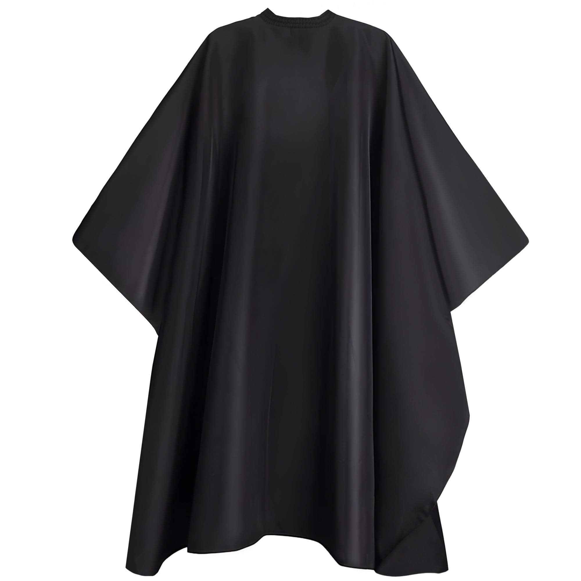 Professional Barber Cape - Waterproof Hair Cutting Cape for Men With Adjustable Neckline - Salon Haircut Tools and Supplies Accessories (64" x 56"), Black, 56" x 64"