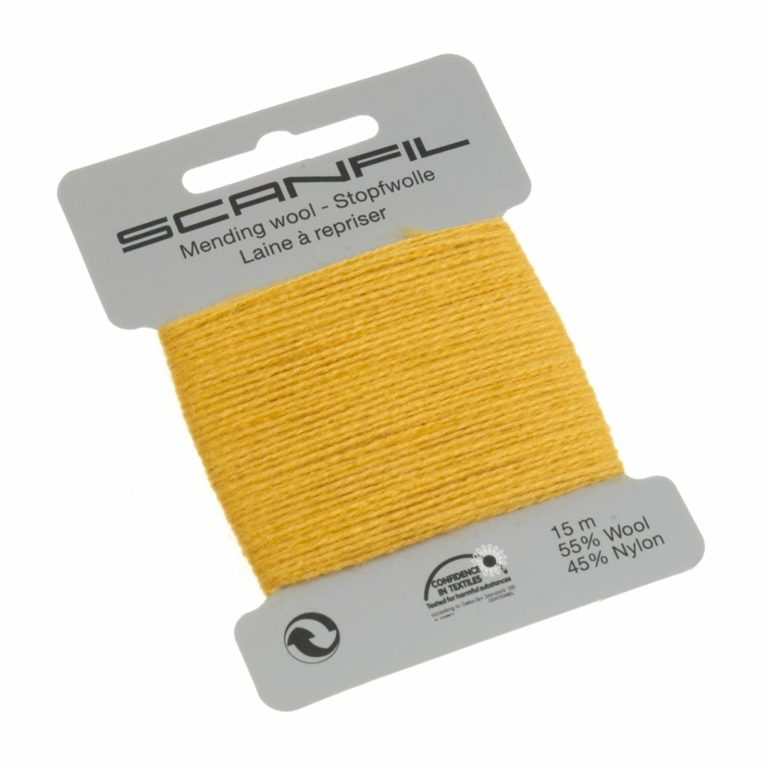Scanfil 40020-087 Darning Thread, Yellow, 15 m