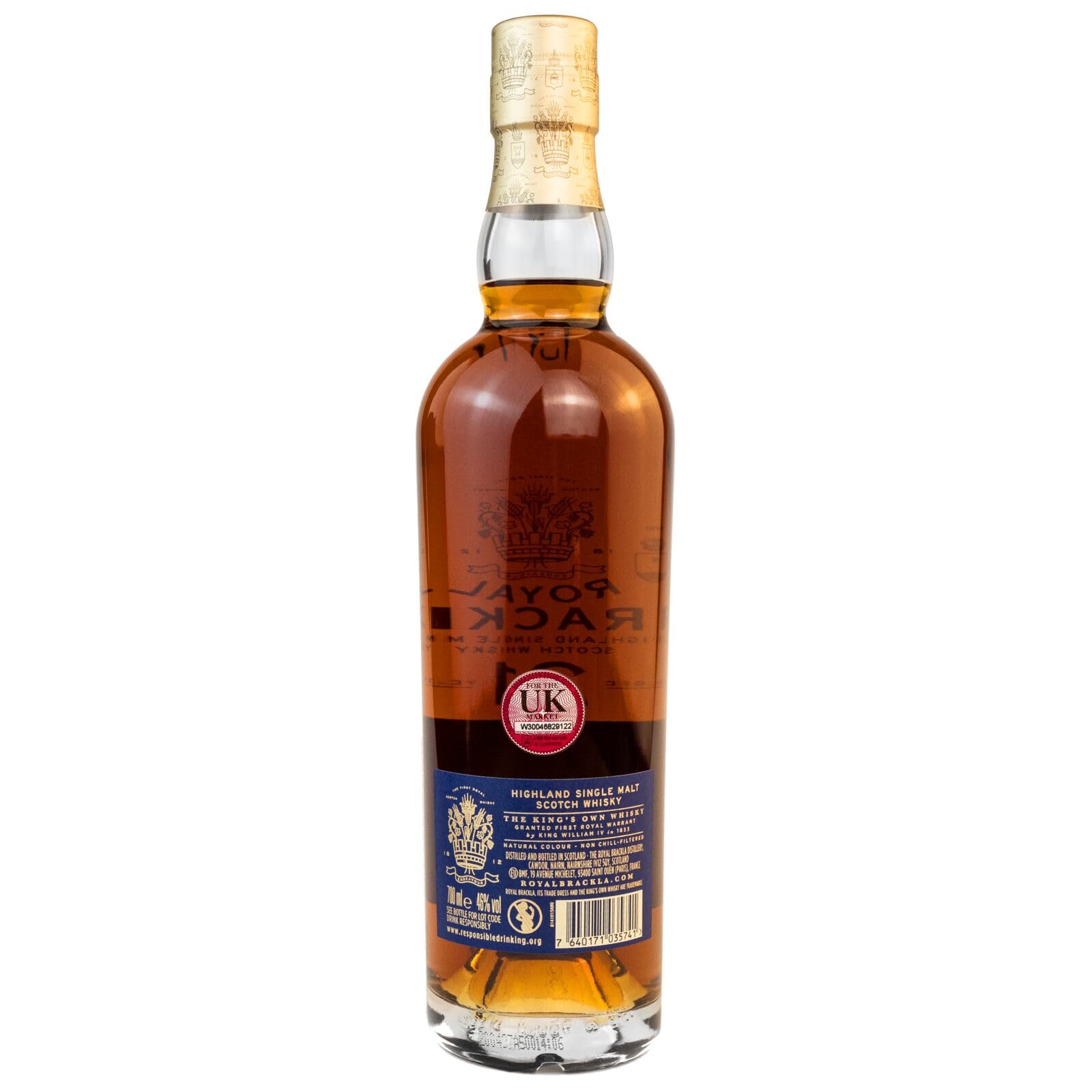 Royal Brackla 21 Jahre alter Highland Scotch Single Malt Whisky in edler Geschenkbox, in Pedro Ximénez, Oloroso und Palo Cortado Sherryfässern veredelt, Whisky-Geschenkset, 46 Vol%, 70 cl/700 ml