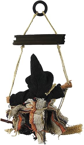 Miniatura 4 de Letrero colgante de bienvenida retro para puerta de bruja, decoración creativa de Halloween, accesorios de decoración de fiesta de vacaciones, placa