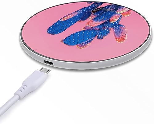 Miniatura 5 de Cactus on Pink Wireless Charger Pad 10W Fast Charging Pad Compatible with iPhone 15 14 13 12 Series Samsung Galaxy Series