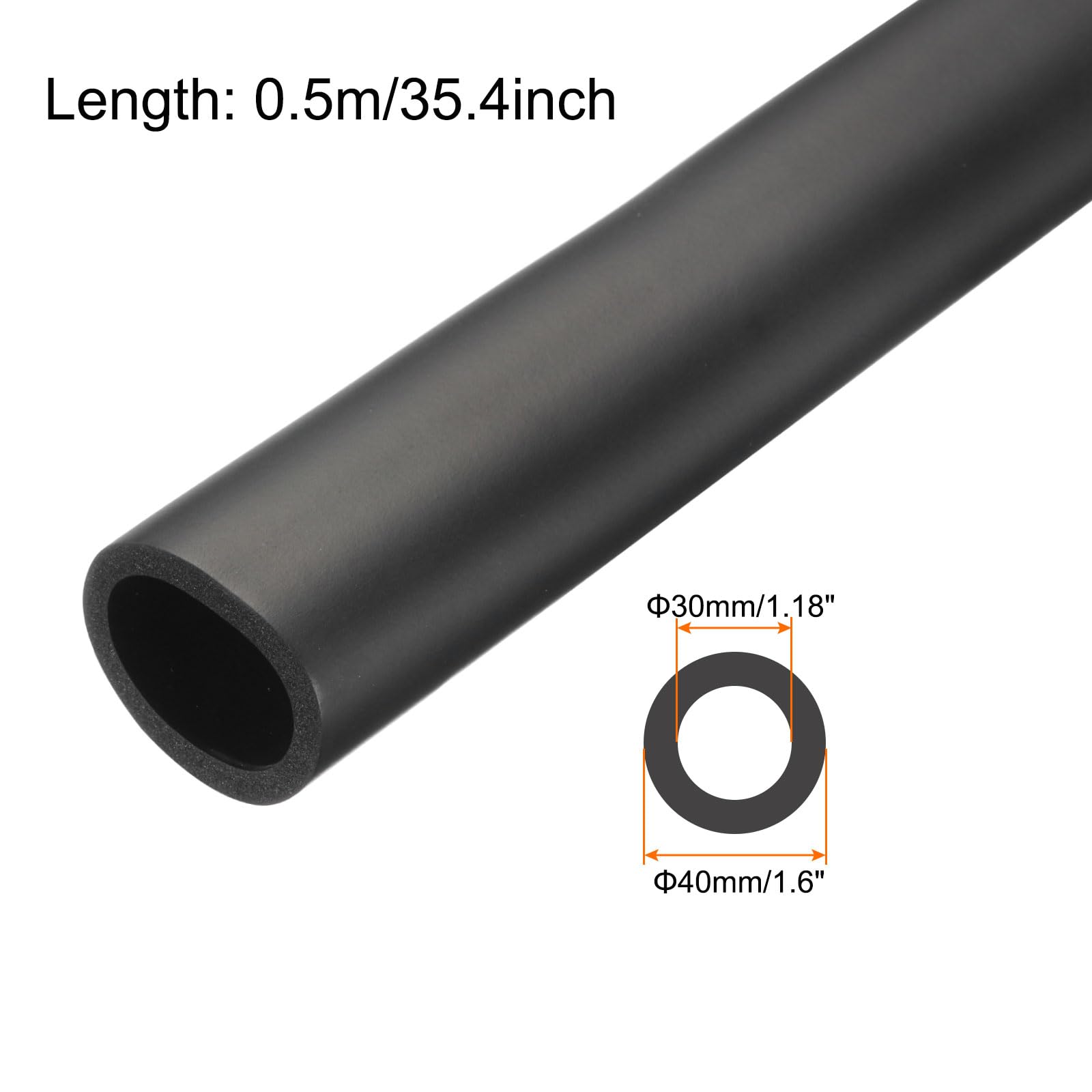 Rebower 30mm ID Pipe Insulation Tubing 5mm Thick Heat Preservation Foam Tube - Image 2