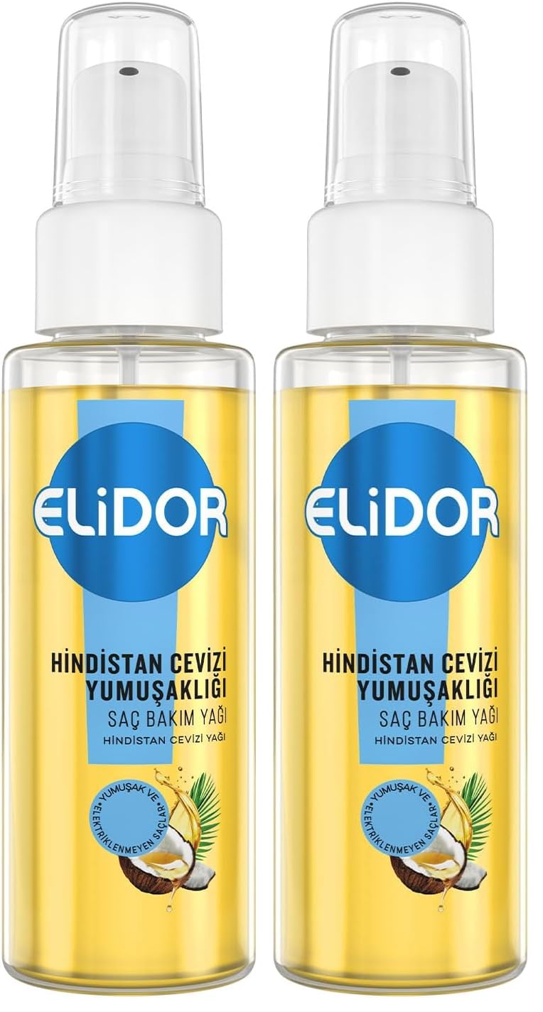 Elidor Hindistan Cevizi Yumuşaklığı Saç Bakım Yağı 80 ml (2 paketi)