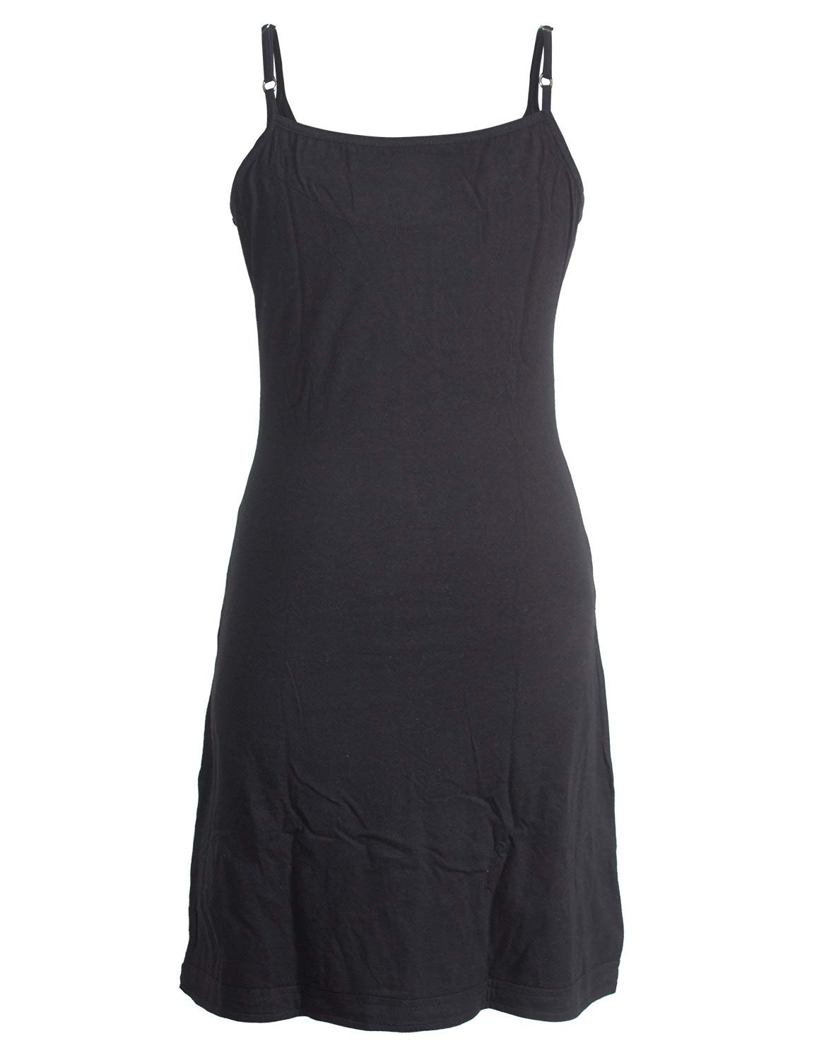 Vishes - Alternative Bekleidung - Besticktes Rosen Baumwoll-Kleid mit verstellbaren Trägern