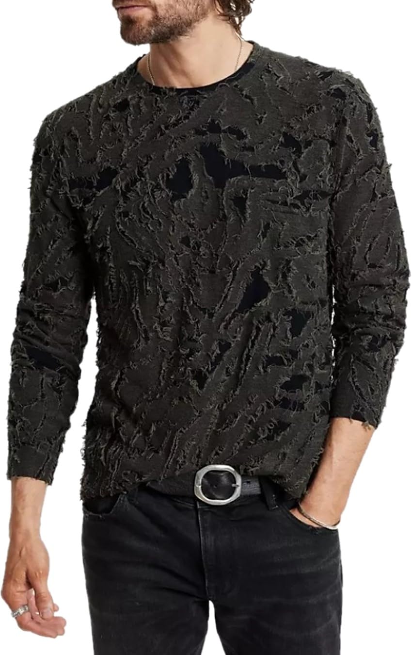 John VarvatosMen's Cyrus Long Sleeve Crew