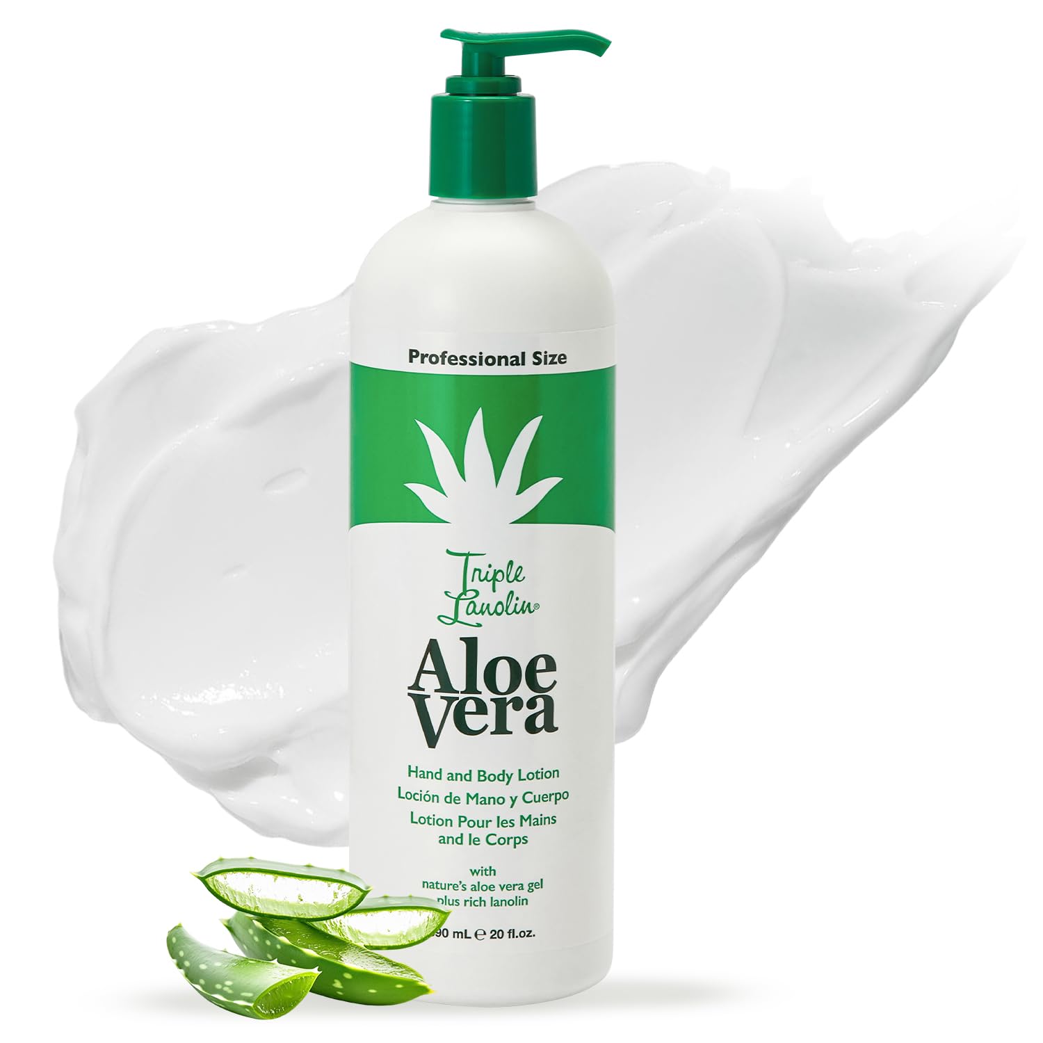 Triple Lanolin 590 ml Aloe Vera Loción Corporal y Manos