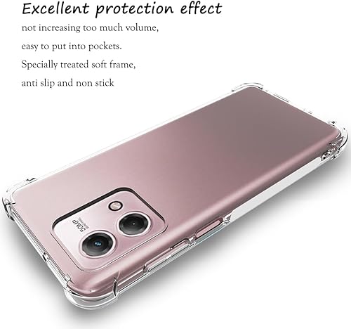 Miniatura 4 de Funda para Moto G Stylus 4G 2023, Motorola G Stylus 4G 2023 funda transparente con protector de pantalla integrado, unisex, a prueba de golpes,