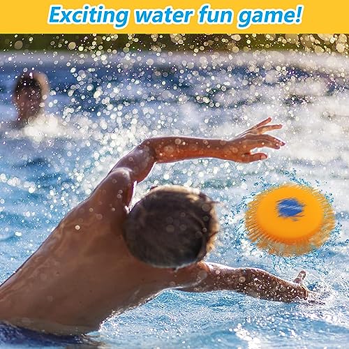 Meanju Wasser Frisbee, 2 Stück Wasserfrisby Soft, Wasser-Wurfscheibe aus Schaumstoff und Silikon, Durchmesser 17cm, Wasserspielzeug in Knalligen Farben, Sommer Spaß (Die Farbe ist zufällig)