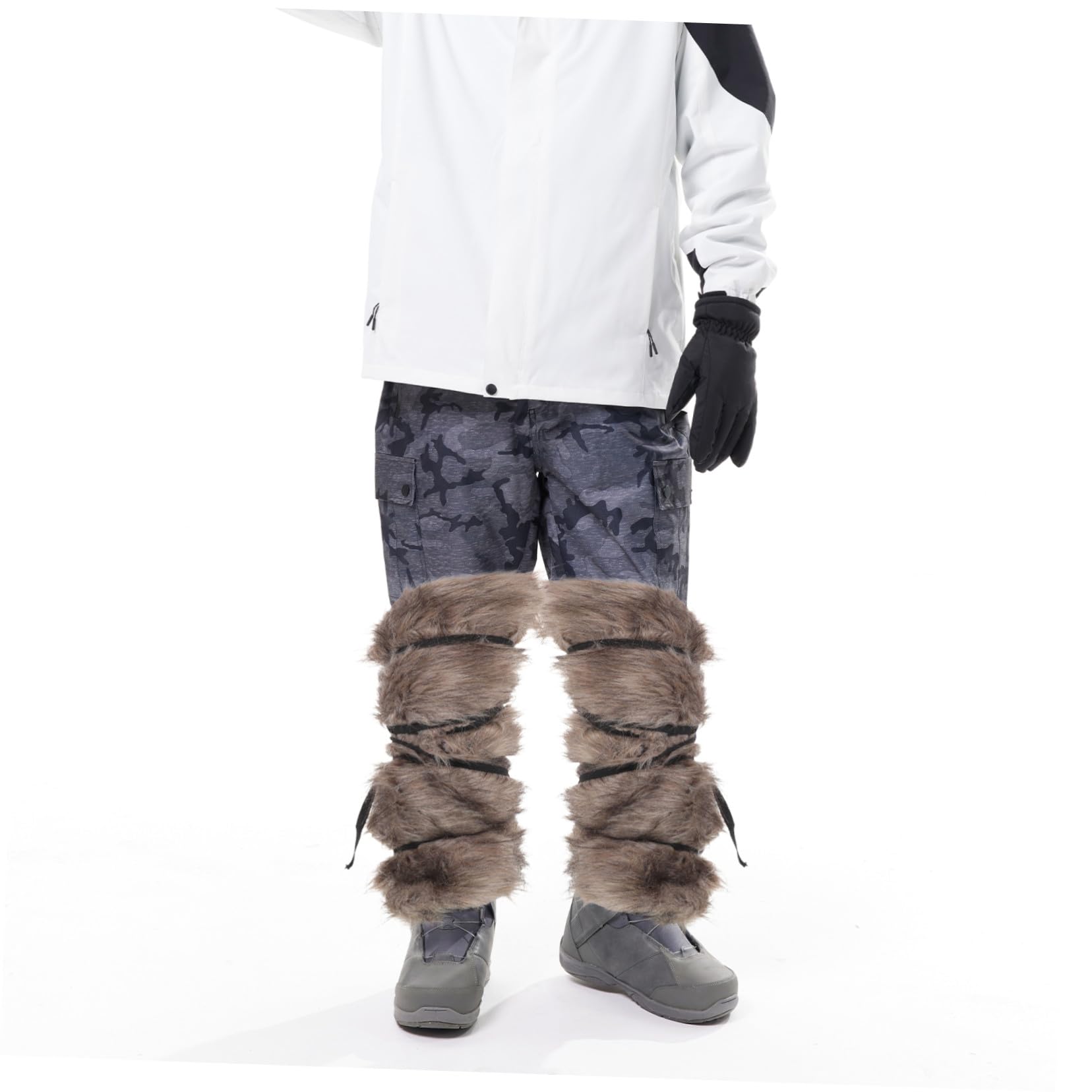 SHERCHPRY Scaldamuscoli Vichinghi Cosplay Medievali Regolabili in Pelliccia Sintetica Accessori Vintage per Costume Rinascimentale per Feste e Invernali