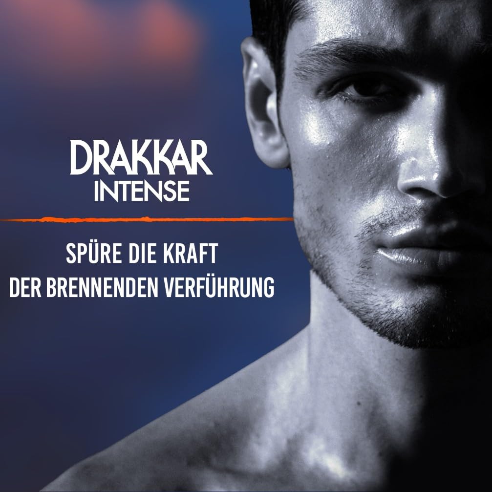 Guy Laroche Drakkar Intense Verführerisches & unwiderstehliches Eau de Parfum, Fougère-Duft mit Bernsteinnote, Langanhaltendes Männerparfum, Parfum für Männer, 100ml