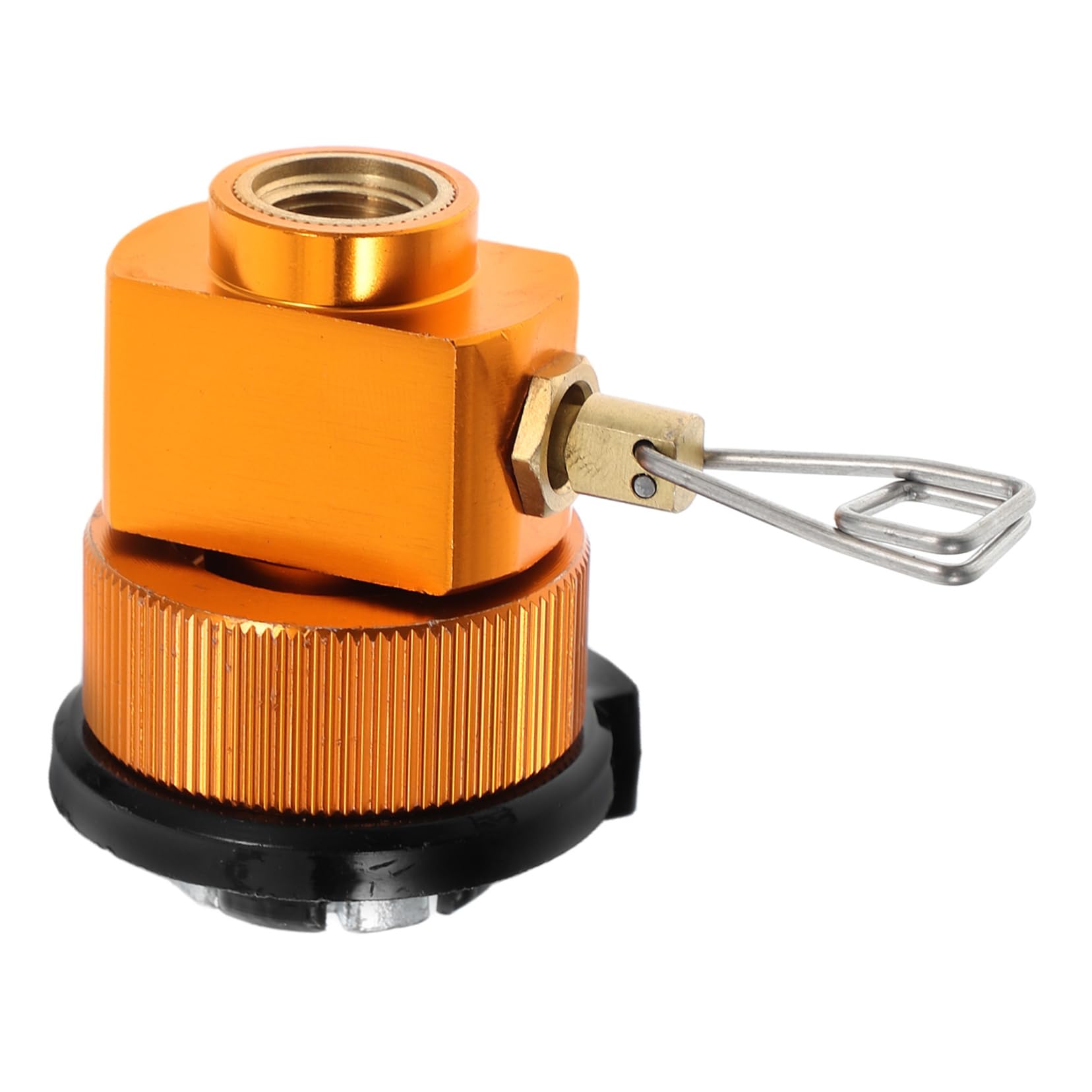 MERRYHAPY Camping Gas Valve Propane Canister Adapter Leakproof Seal Stove Refill Adapter for Outdoor Use