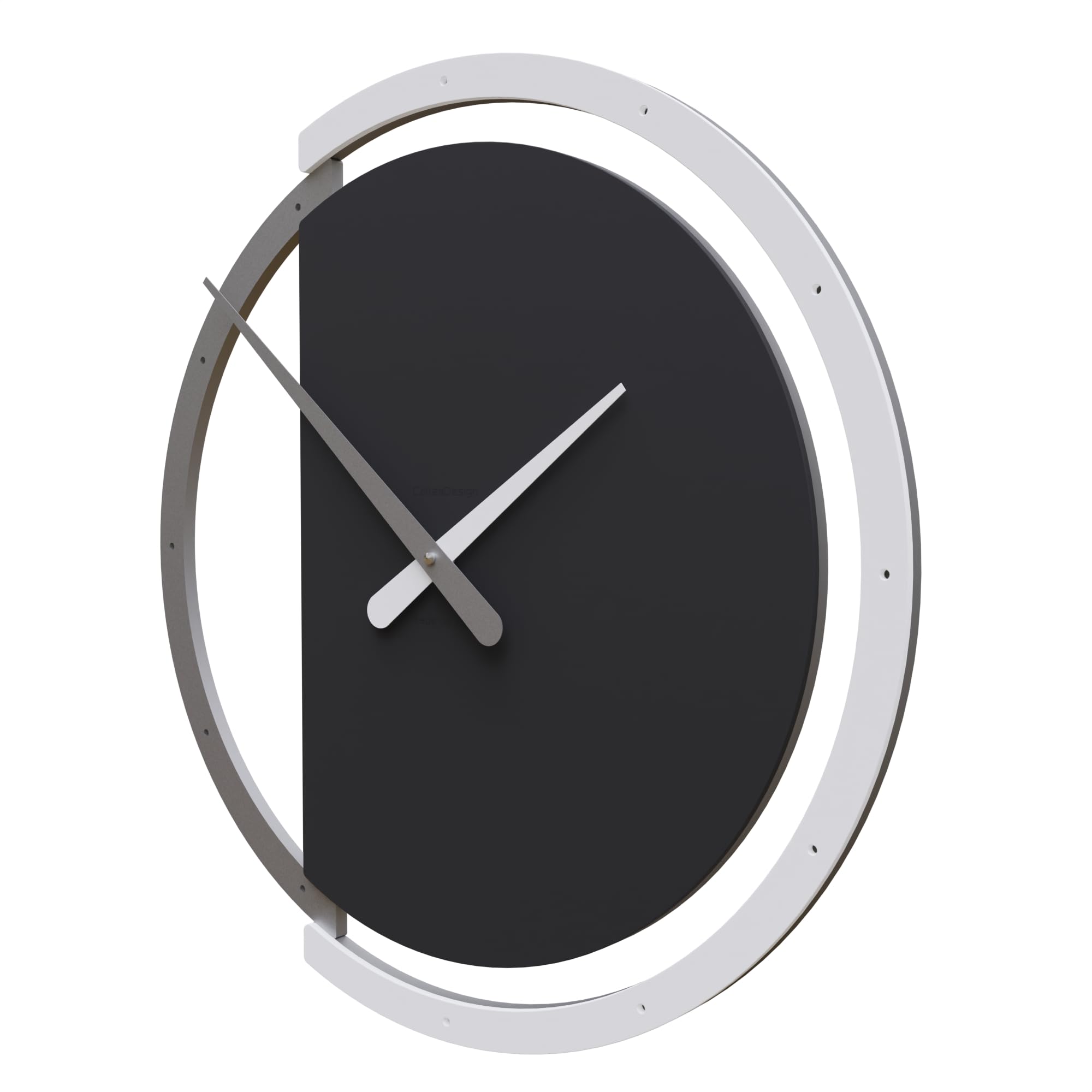 CalleaDesign 45 cm Wanduhr Zaki schwarz