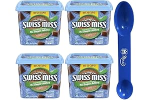 Swiss Miss Milk Chocolate Flavor No Sugar Added Hot Cocoa Mix (Pack of 4)