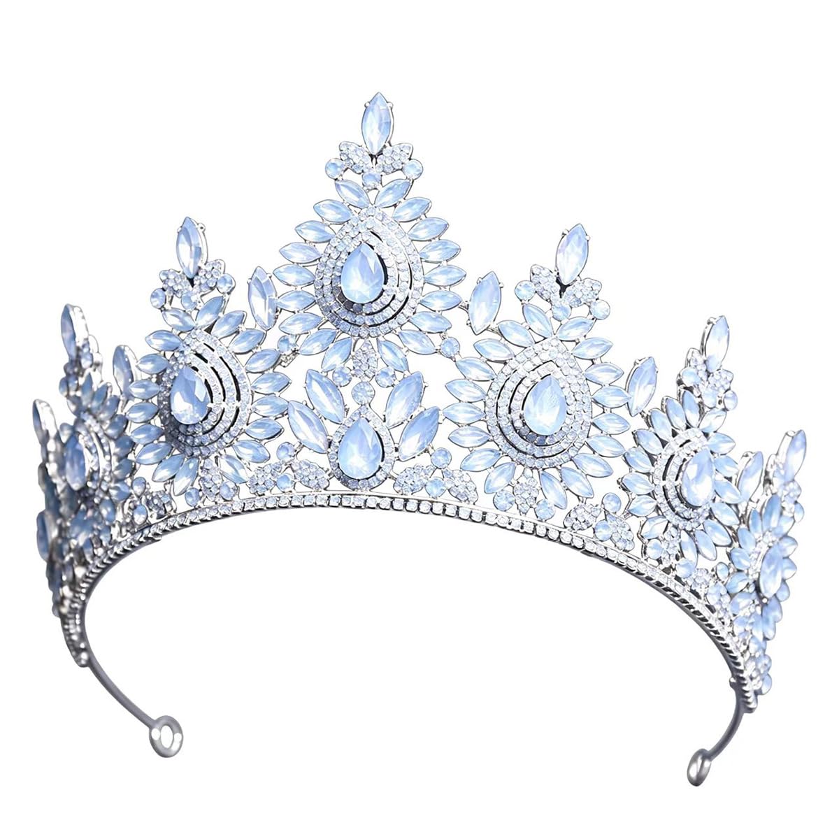 Tiara de novia para bodas barrocas y diademas de pedrería para novias 1