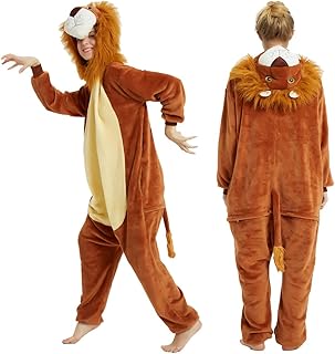 Plustrong Adult Onesie Pajamas Fleece Animal Cosplay One Piece Halloween Costume Sleepwear Homewear