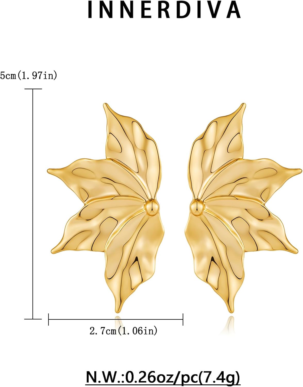 Gold Boho Ocean Earrings, Shell Earrings Seashell Stud Earrings Beach Jewelry Gifts for Women - Image 7