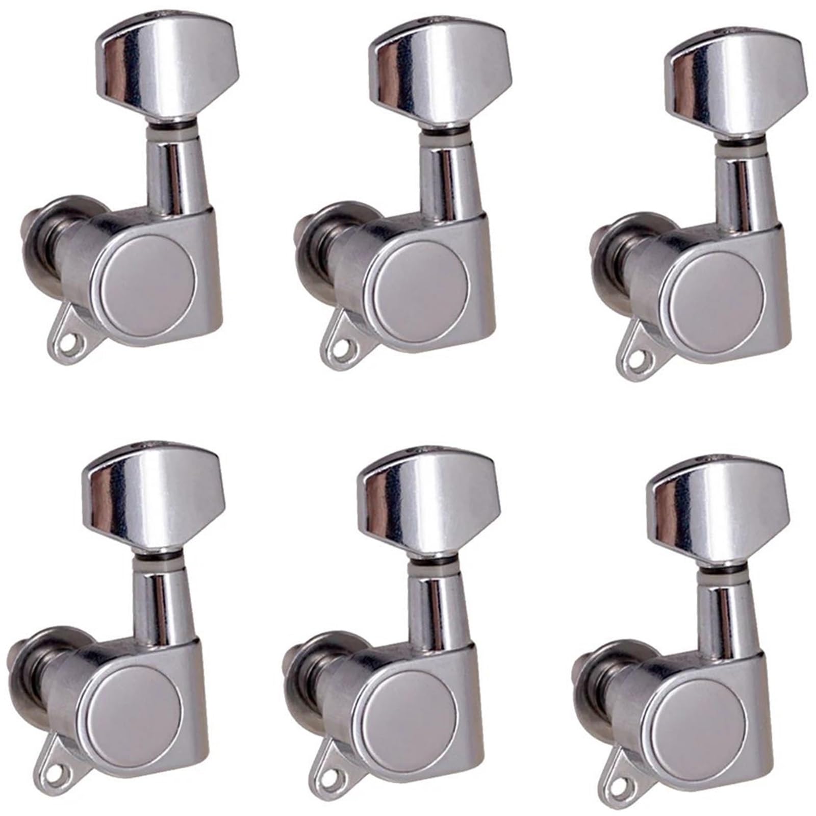 Guitar String Tuning Pegs 3R3L Acoustic Electric Guitar String Tuning Pegs Keys Machine Head Golden(Silver)