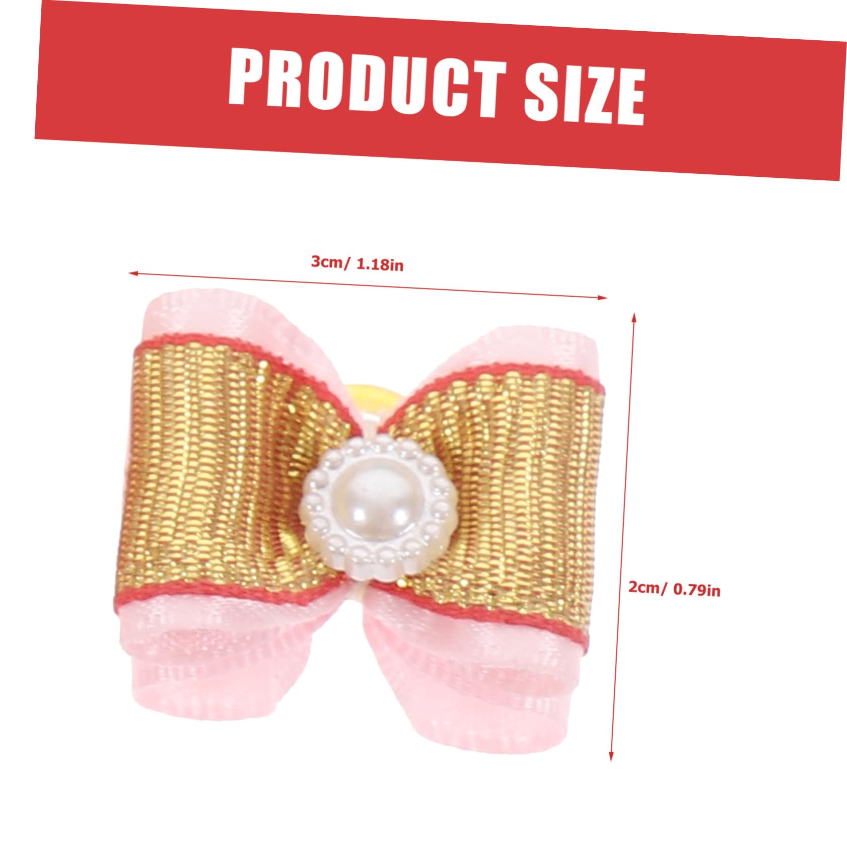 Hemoton 10Pcs Bowknot Hairpin for Pets Adorable Double Hair Accessories for Dogs and Cats Random Colors for Grooming and Special Occasions