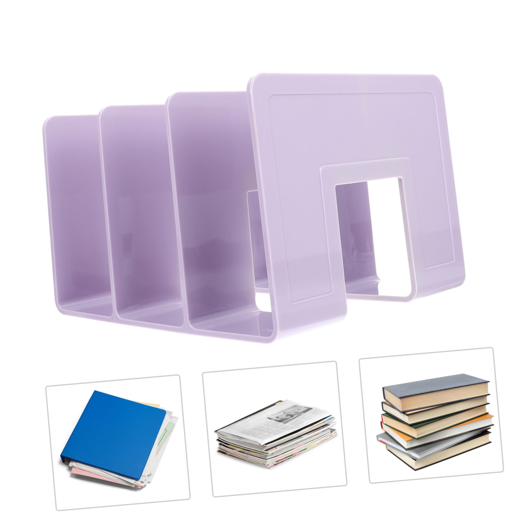 1 Organiseur de tiroir de Bureau en Acrylique pour Bureau, étagère de Livres, Livres, Mini casier, Livres Durable, annexe, Support de Livre d'étudiant, Lourd