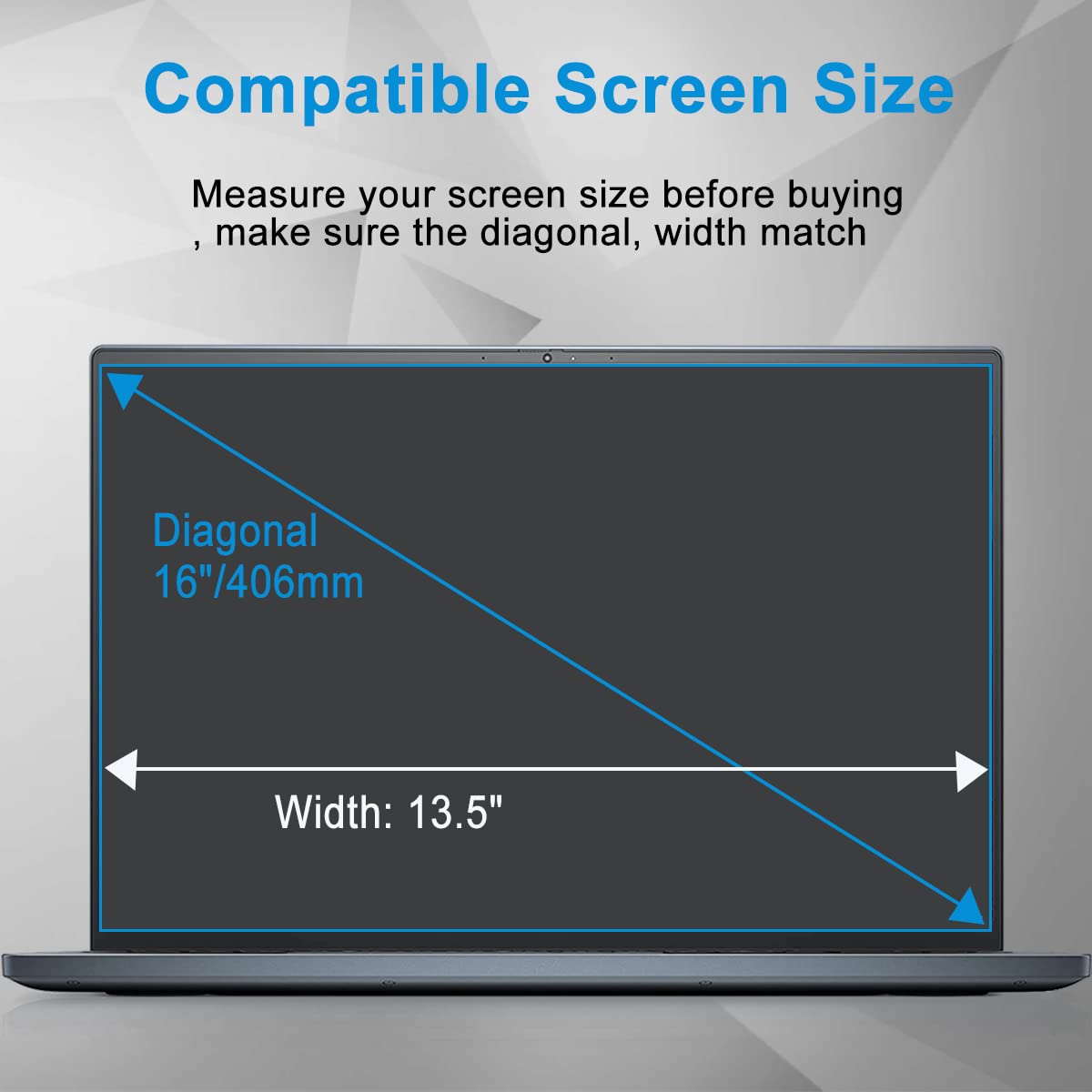 UUONDO 2 PACK Anti Glare Screen Protector for 16