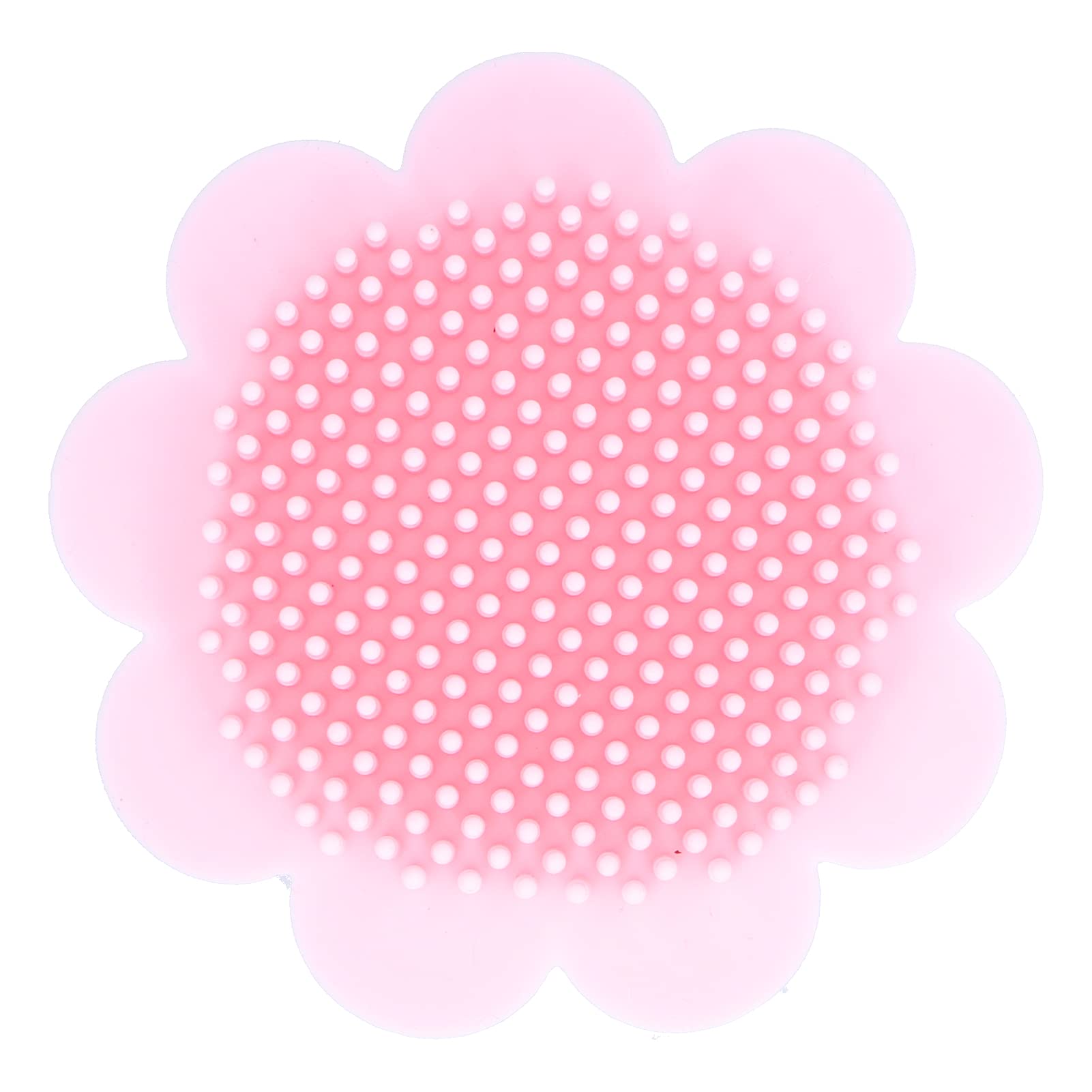Baby-Kopfschrubber, Baby-Shampoo-Bürste, weiche Silikon-Peeling-Bürste mit ergonomischem Griff für das Bad (rosa)