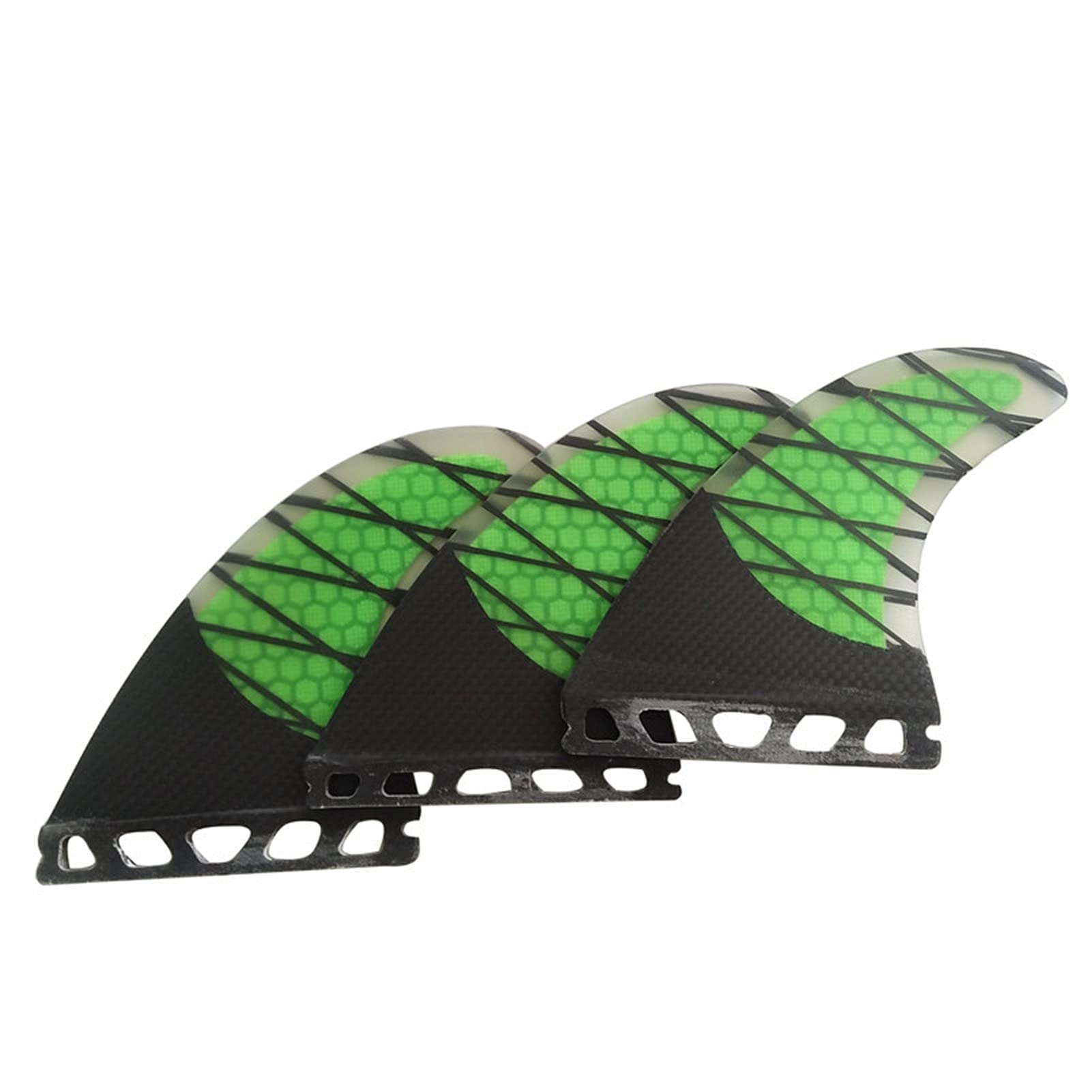 Surfing Fins Surfboard Tail Rudder Surfing Tail Fin Surfboard Fins Glass Fiber Fin G3/G5/G7 Surfing Accessories (Color : Green, Size : G5)