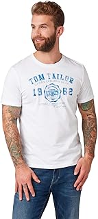 TOM TAILOR Herren T-Shirt mit Logo-Print